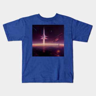 Interplanetary Spaceport Kids T-Shirt